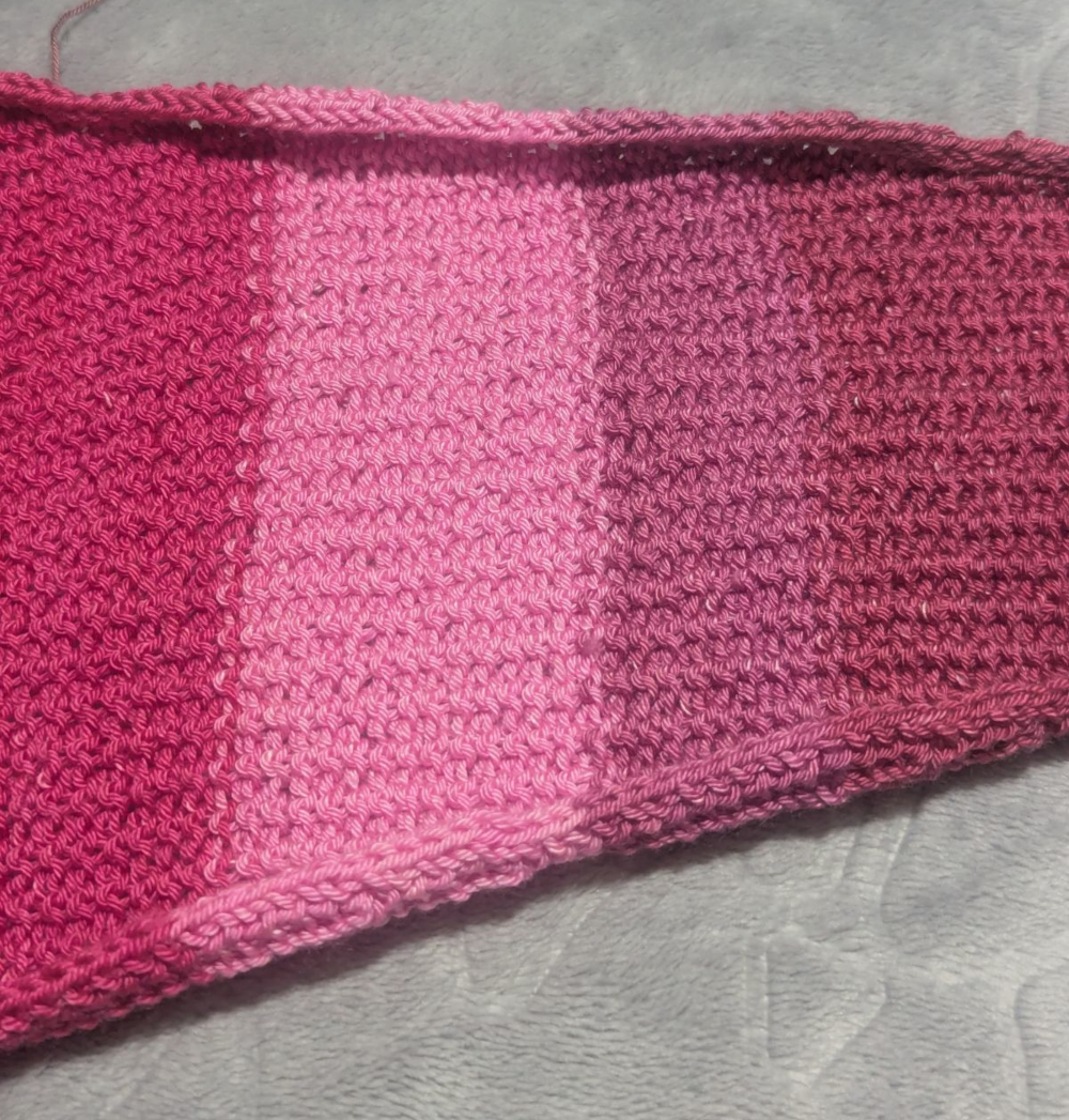 back side of scarf