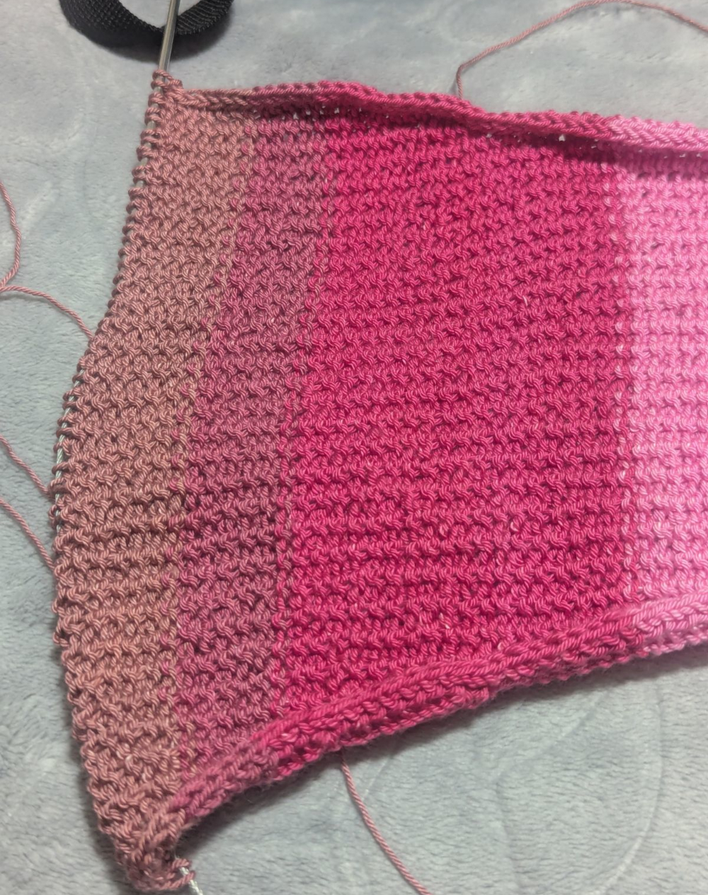 slipped stitch ribbing, back