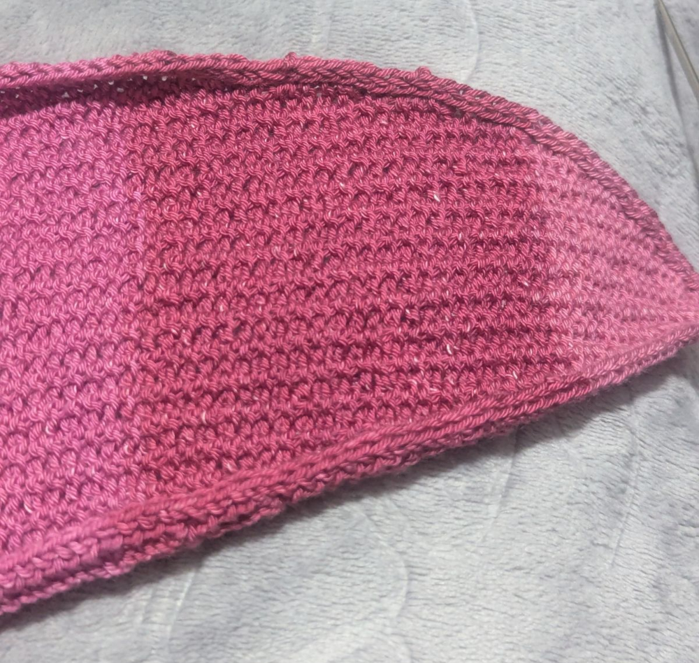 slipped stitch ribbing, back