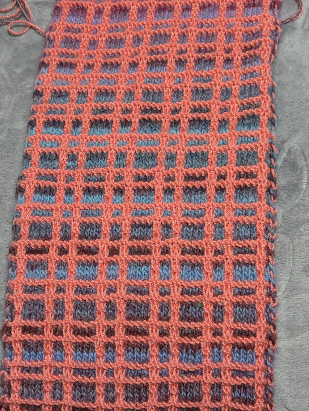 The first mosaic plaid scarf