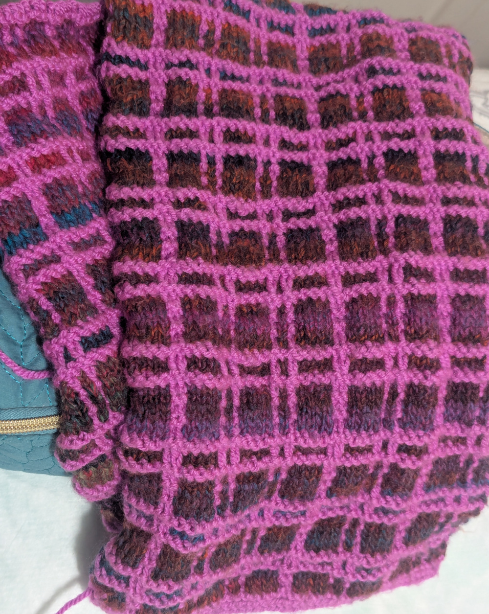 3rd moasic plaid scarf