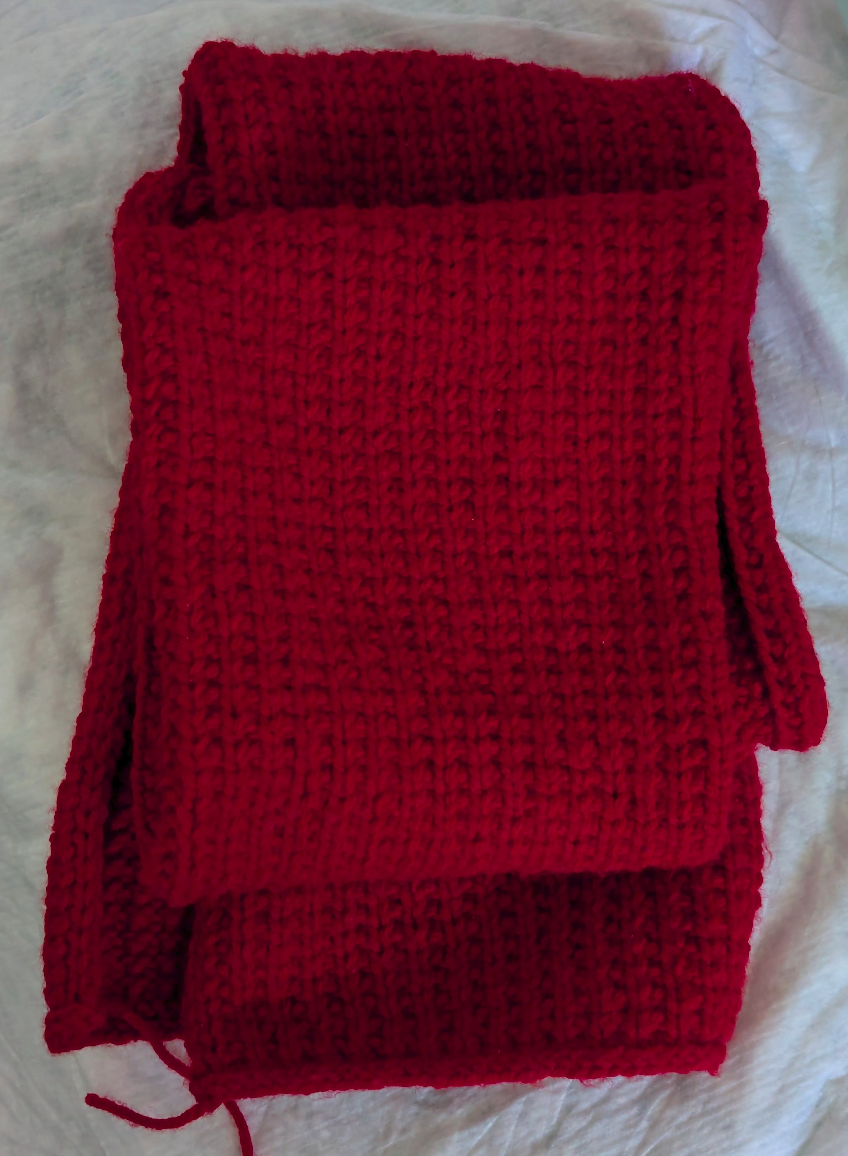 Red scarf for Christmas gift