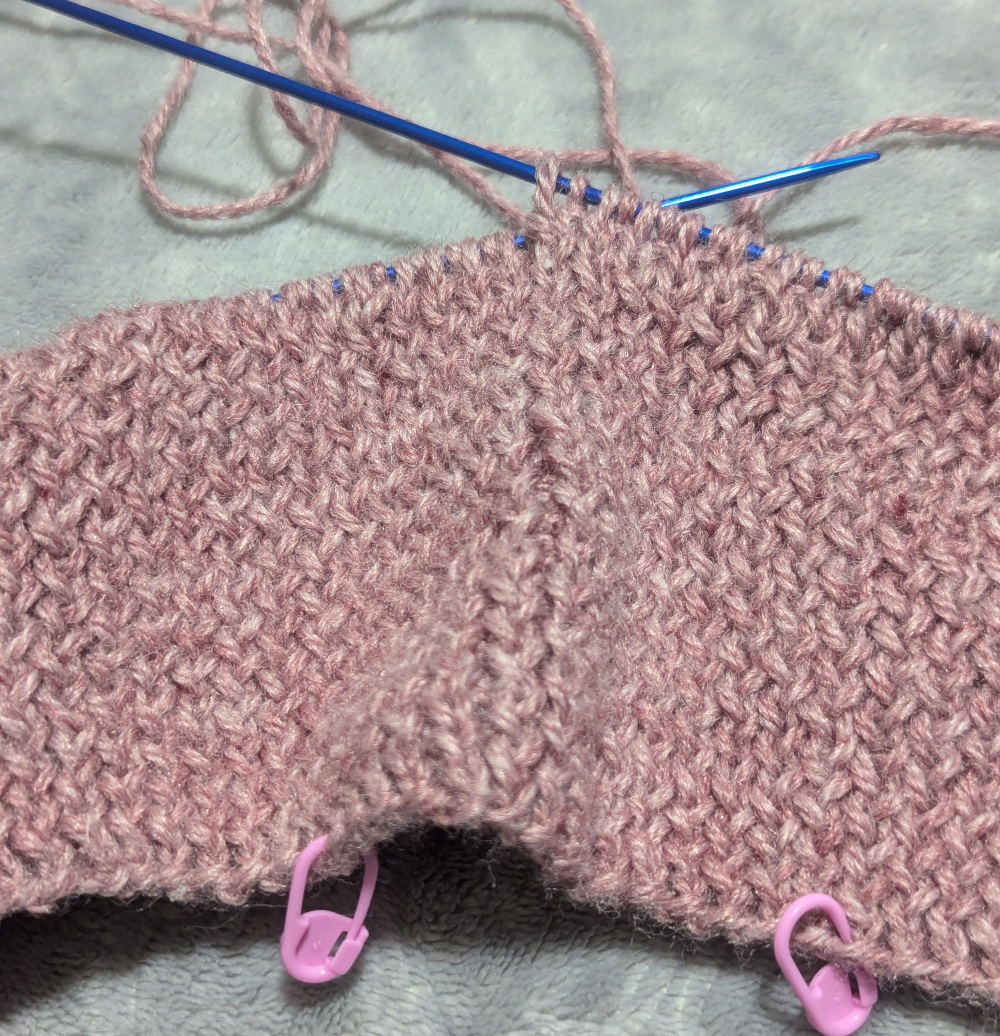 Work in progress, ribbing