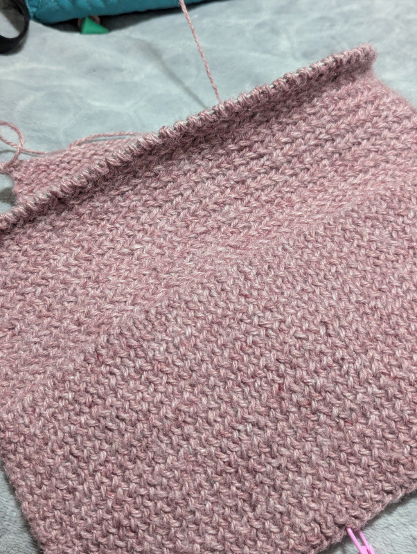 1x1 ribbing and herringbone stitch